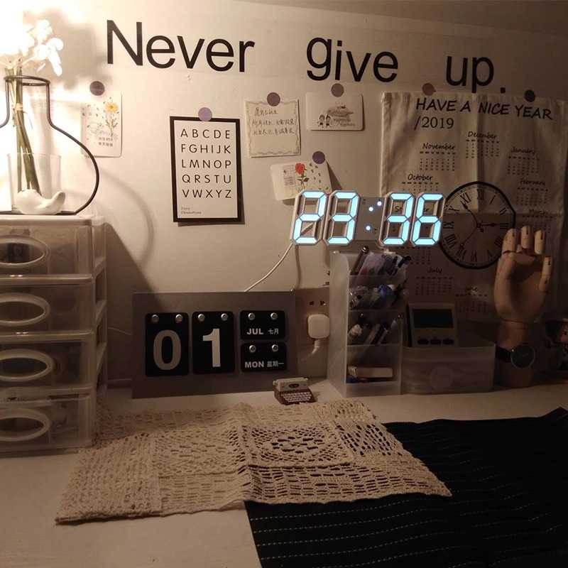 (100% BARANG ORI) Taffware Jam Meja LED Digital Clock - TS-S60-W