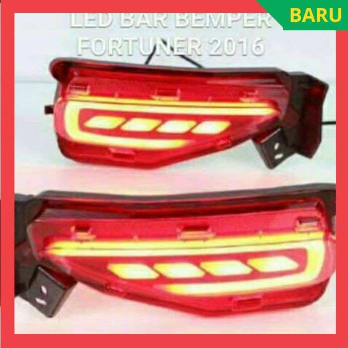 Lampu LED Mobil Lampu Bemper Mobil Lampu Mata Kucing Lampu Reflektor Bumper Belakang Fortuner Baru