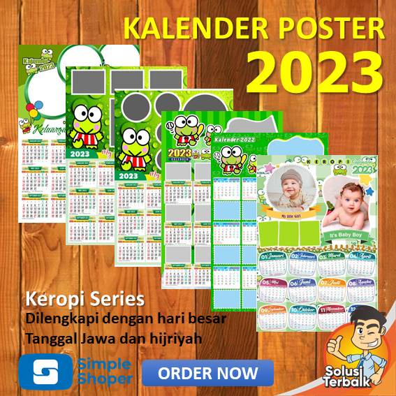

Kalender Poster Tahunan 1 Lembar Keroppi Series