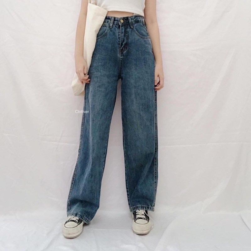 CLOTHIER - Lara Baggy Jeans - Unisex Vintage Wide Leg Jeans