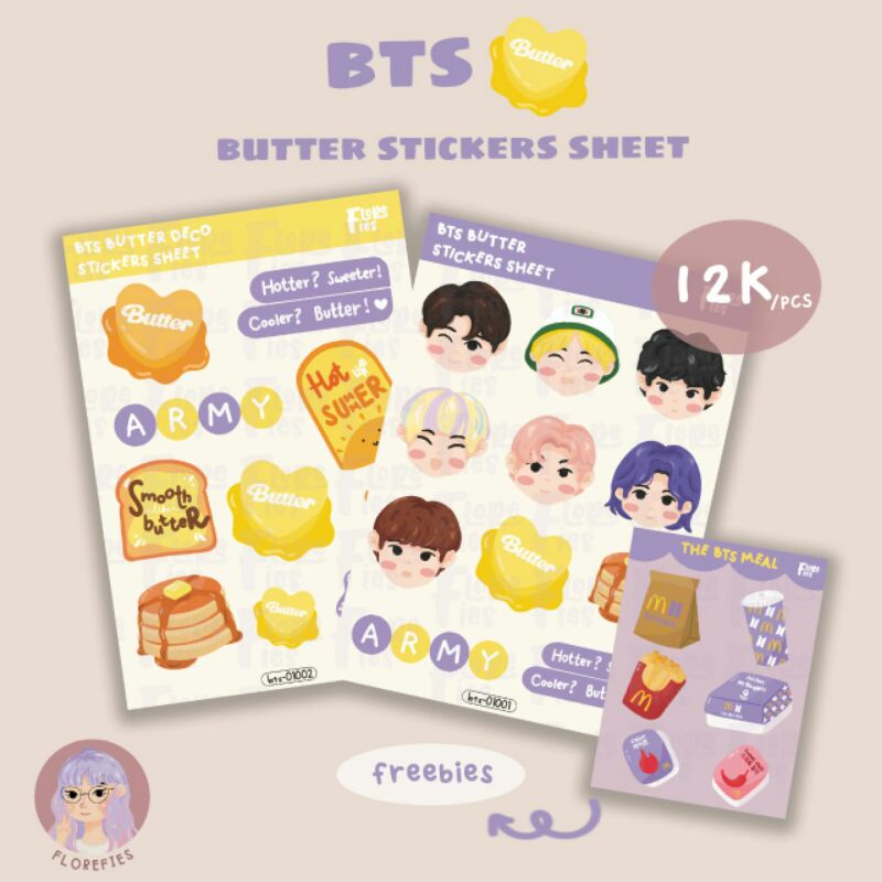 BTS BUTTER STICKER SERIES