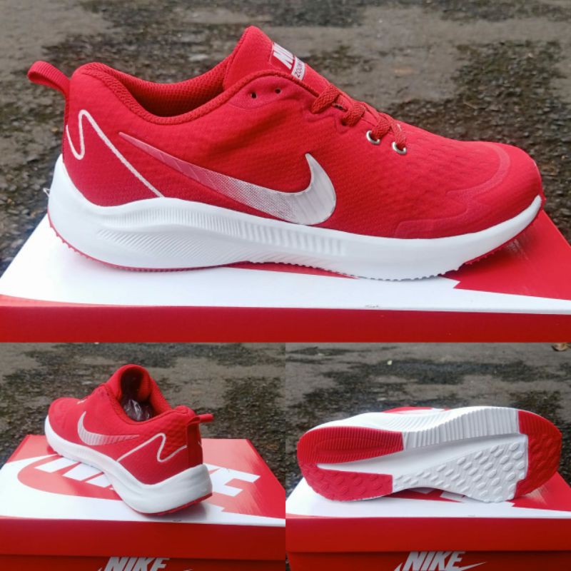 Sepatu Nike.wanita merah ringan Olahraga zumba aerobik senam