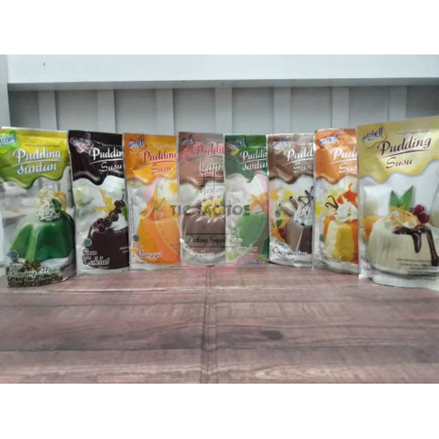 Nutrijell pudding Bubuk Instan / Pudding Susu/ Pudding Santan All Variant