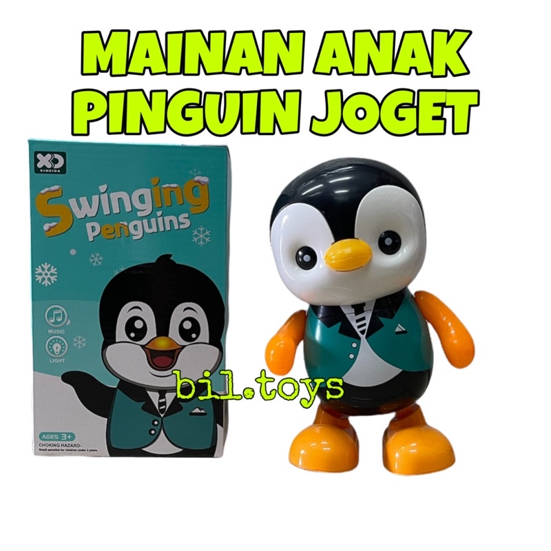 MAINAN ANAK PINGUIN JOGET DANCING SWINGING PINGUIN
