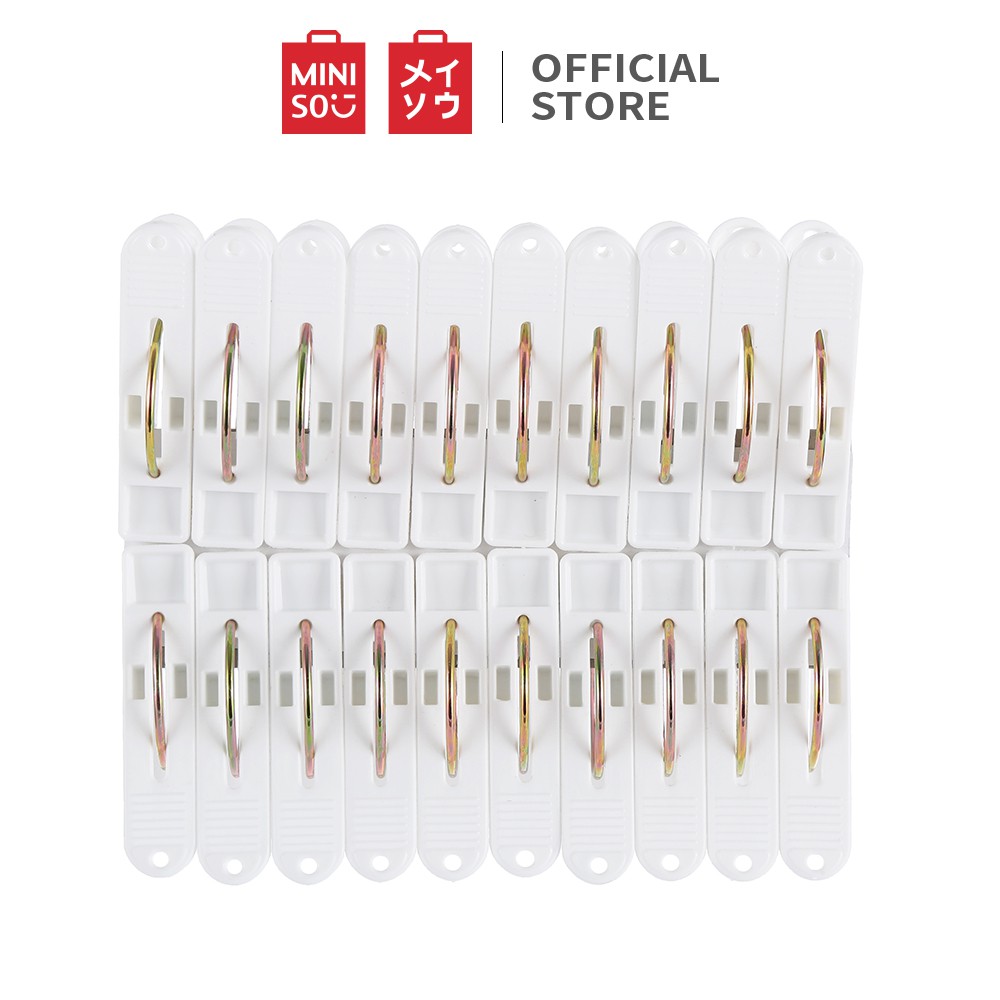  MINISO  Hanger  Klip Simpel 20 pcs Untuk Pengeringan Pakaian 