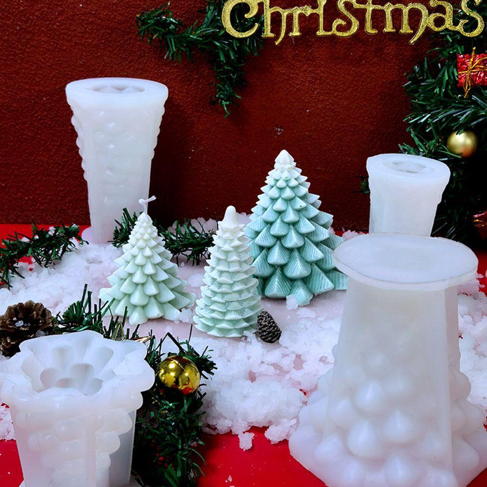 R-flower Christmas Silicone Mold Dekorasi Meja 3D Alat Membuat Perhiasan Merry Christmas Silicone Mould