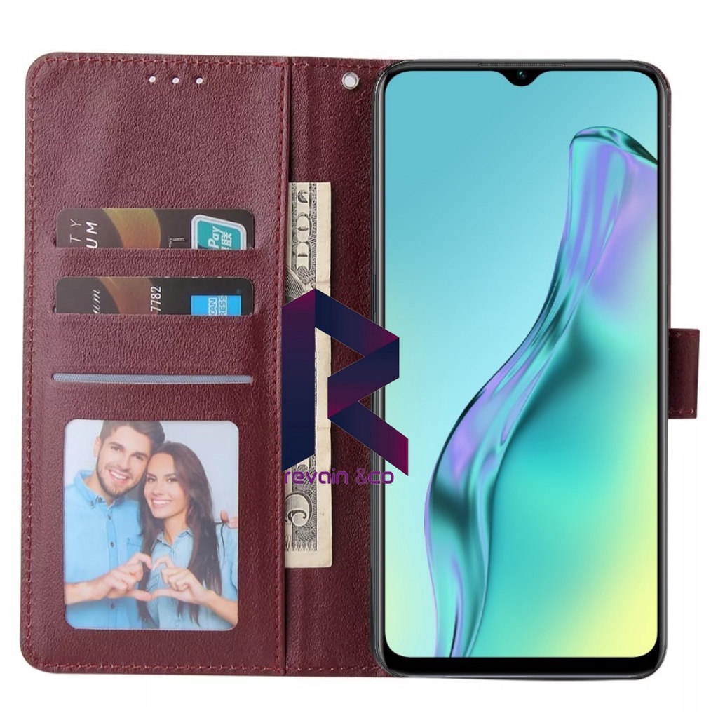 FLIP COVER SAMSUNG M10 FLIP WALLET LEATHER KULIT PREMIUM SARUNG BUKA TUTUP KESING HP FLIP CASE SAMSUNG M10