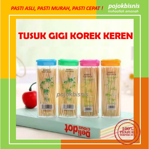 TUSUK GIGI BAMBU TABUNG / BAMBOO TOOTHPICK / TUSUK GIGI BUAH