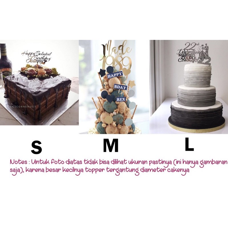 CUSTOM Cake Topper | Topper Kue | Hiasan Anak  Satu Tahunan - 1st Birthday