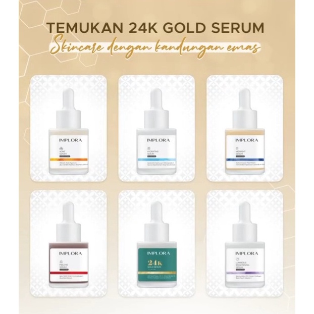 Implora Serum Wajah - Implora Face Serum - Implora Gold 24 K