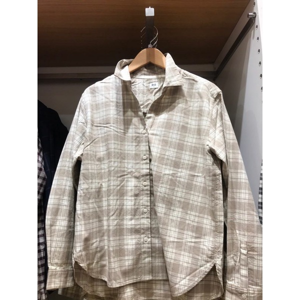 Jastip Kemeja Lengan Panjang Kotak-Kotak Wanita/Kemeja Wanita Uniqlo