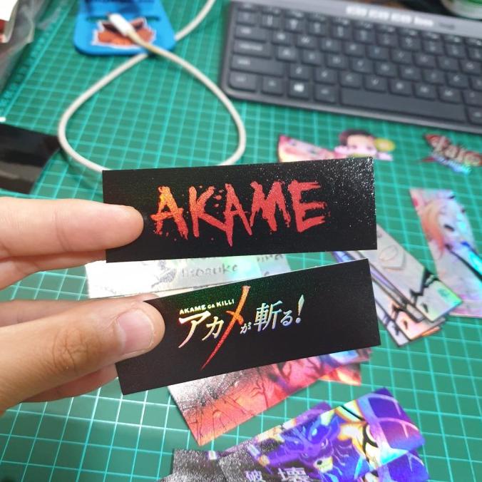 

(BISA COD) Sticker Hologram Anime Slap - PSH1026 - Akame Go Kill 2pcs TERPERCAYA Kode 836