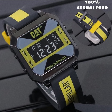 Caterpillar digital sports jam tangan pria digital Best seller
