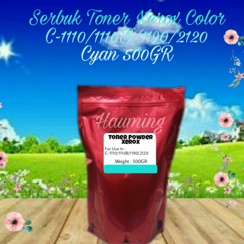 Serbuk Toner Xerox Docuprint DP C1110 C1110b C1190 C2120 C-1110 1110b 1190 2120 Cyan 500gr