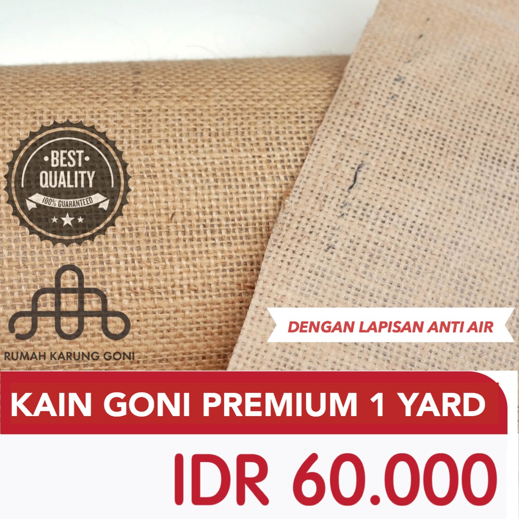 BAHAN GONI  PREMIUM 1 YARD KAIN GONI  BARU LAMINATED 