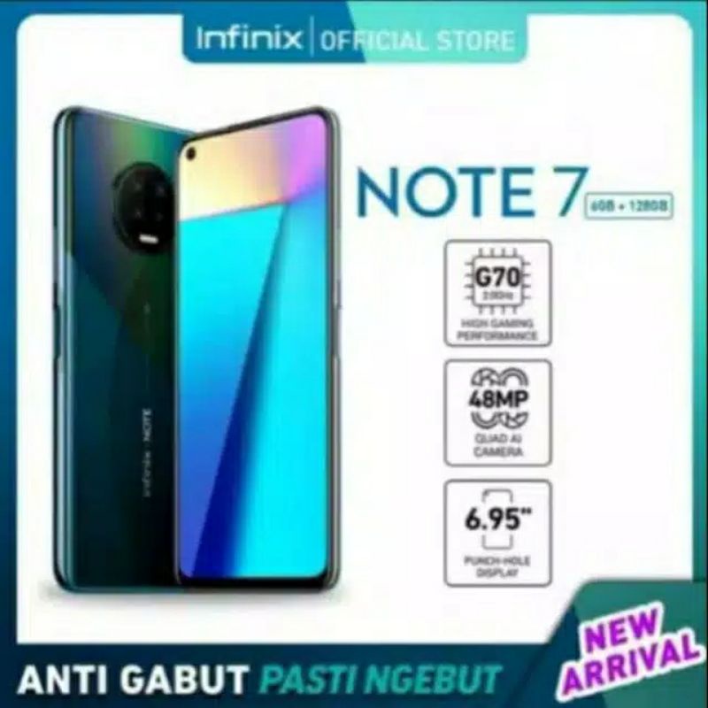 INFINIX NOTE 7 (6/128GB) GARANSI RESMI INFINIX INDONESIA