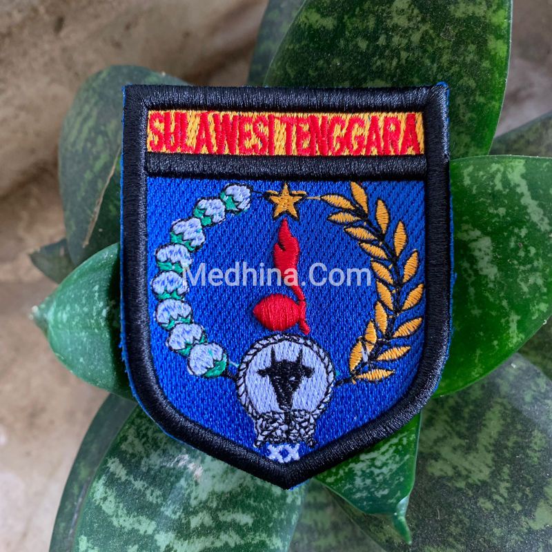 Badge Patch Kwarda Sulawesi Tenggara bordir timbul kwarda