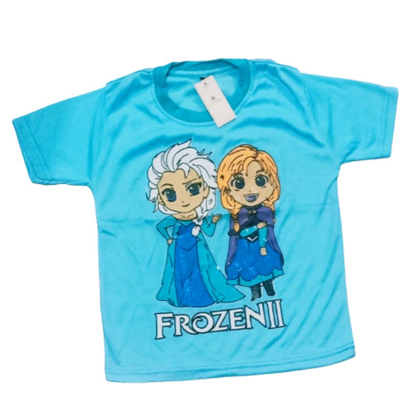 KAOS ANAK PEREMPUAN FROZEN UMUR 1-2-3-4-5-6-7-8-9-10-11-12 // ATASAN BAJU ANAK PEREMPUAN // GROSIR KAOS ANAK