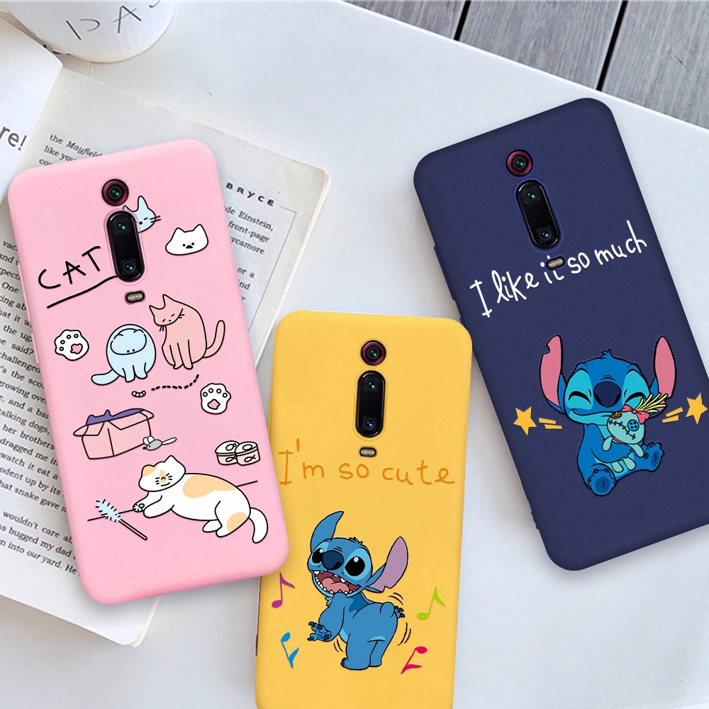 Soft Case Silikon Motif Kartun Stitch Lucu Untuk Xiaomi Redmi Note