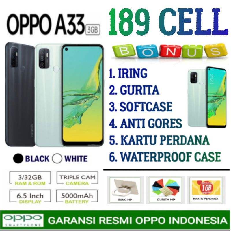 OPPO A33 | A16 A16e RAM 3/32 GB GARANSI RESMI OPPO INDONESIA