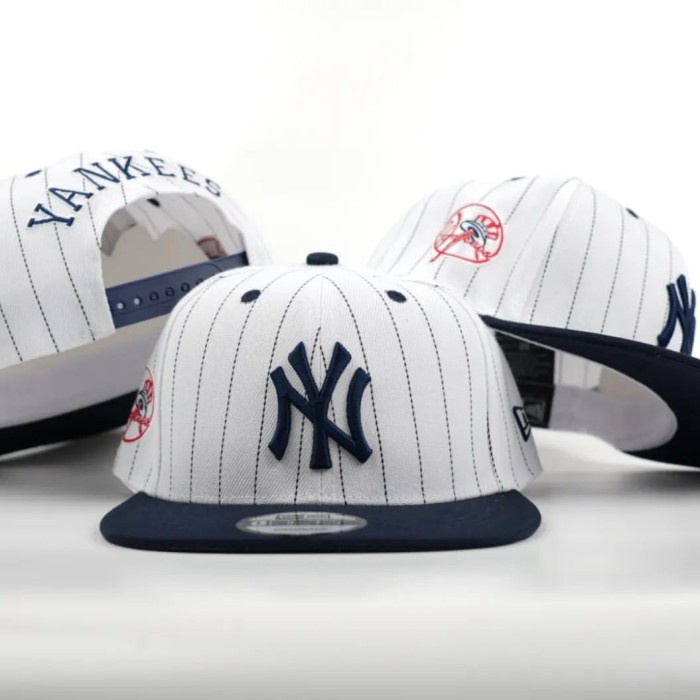 topi snapback ny yankees/ ny cap original import / hat - Putih