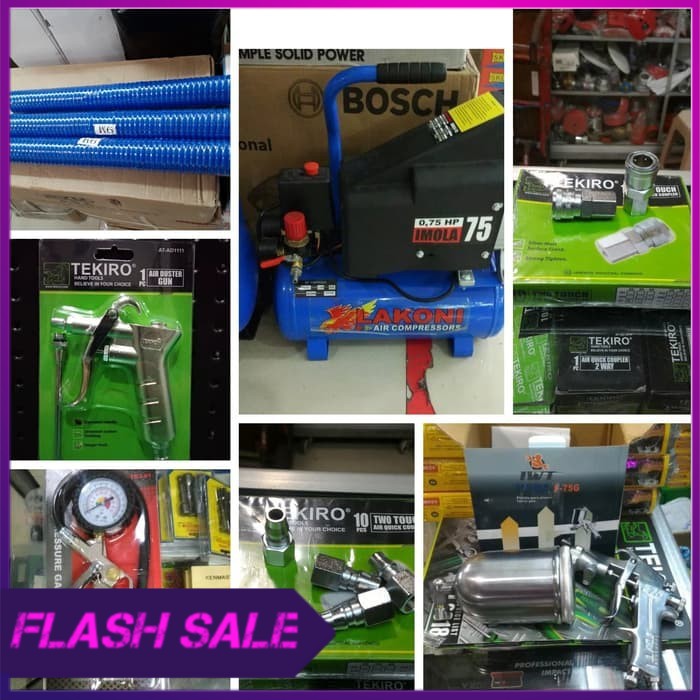 PAKET LENGKAP MURAH KOMPRESOR LAKONI IMOLA 75   CAT   ISIAN ANGIN