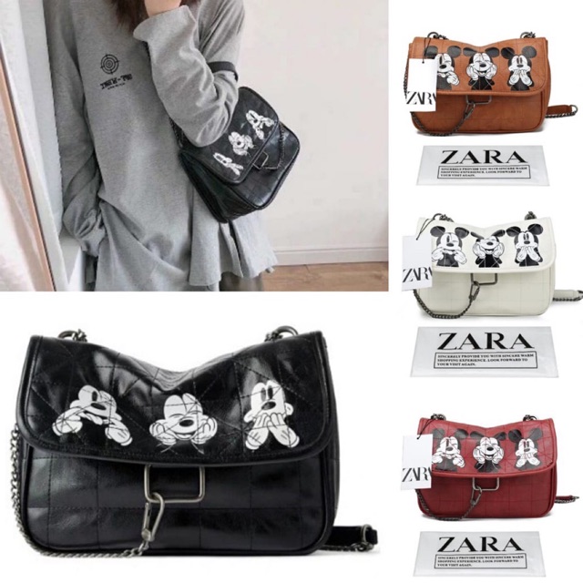 ZARA MICKEY BAG IMPORT ORIGINAL