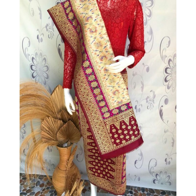 SONGKET LEPUS 3 NEGRI / Songket Palembang / Songket Pink