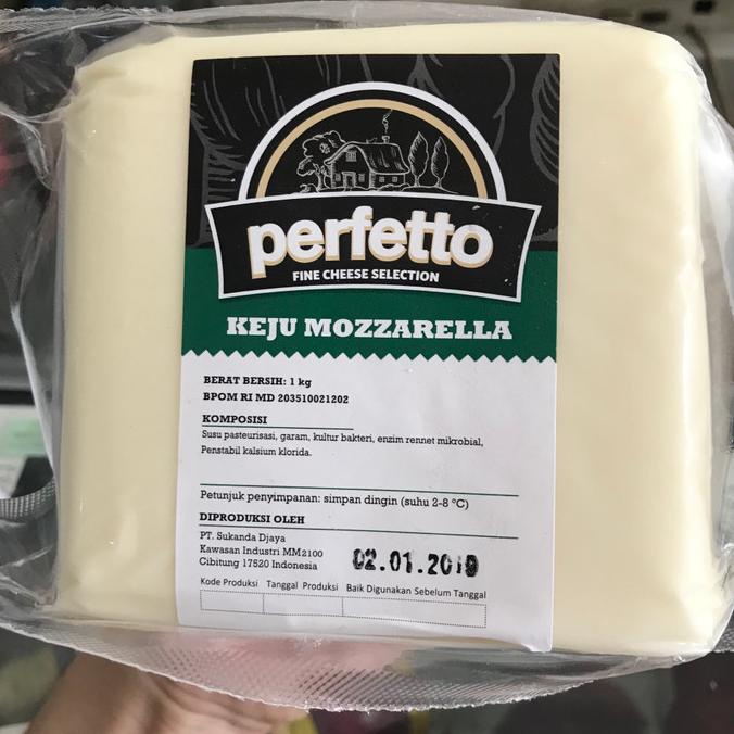 

BISA COD Keju Mozzarella Perfetto 1kg | Mozarella Perfetto | Keju Leleh Perfeto