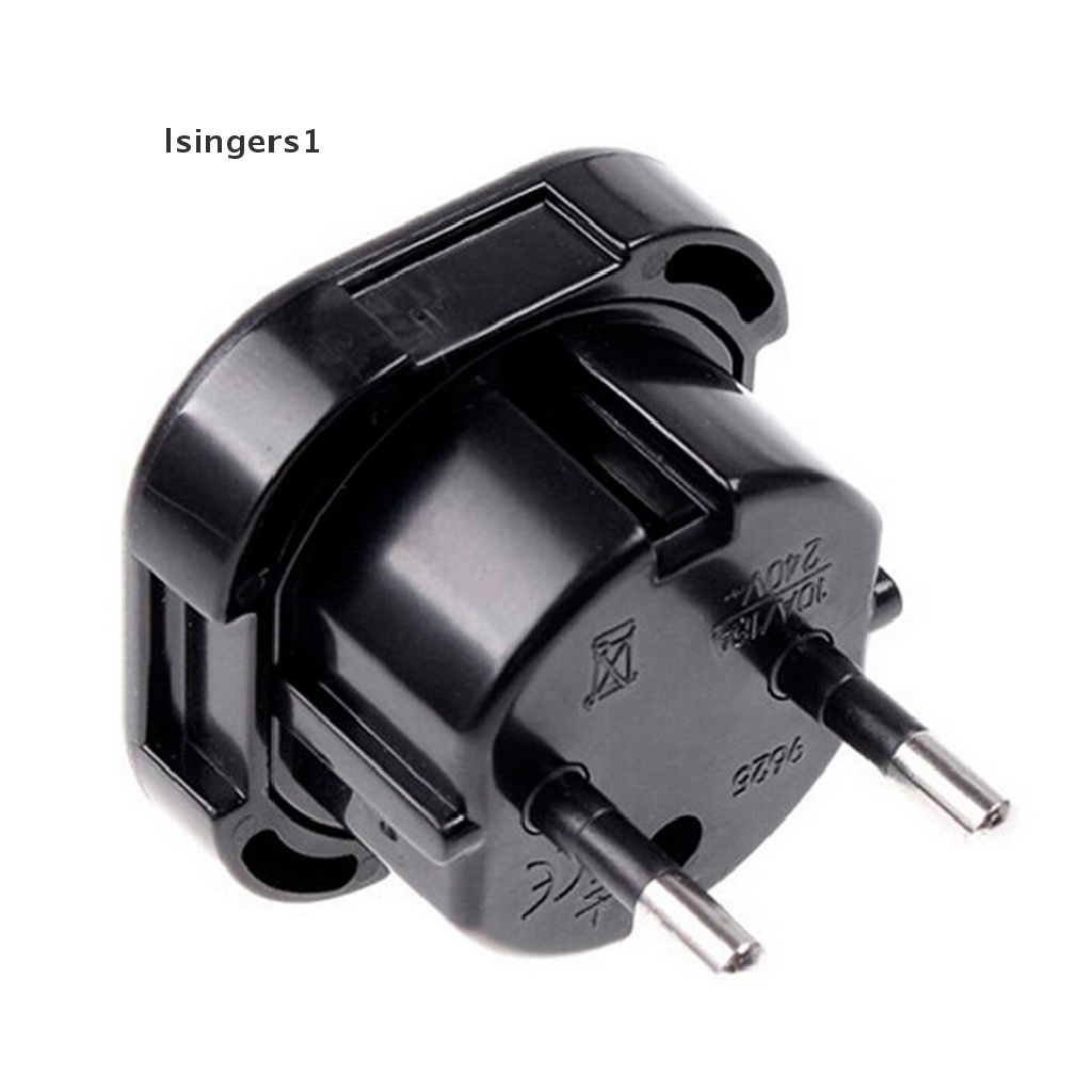 (lsingers1) Adapter Konverter Power Charger AC UK Ke Euro Plug Untuk Travel