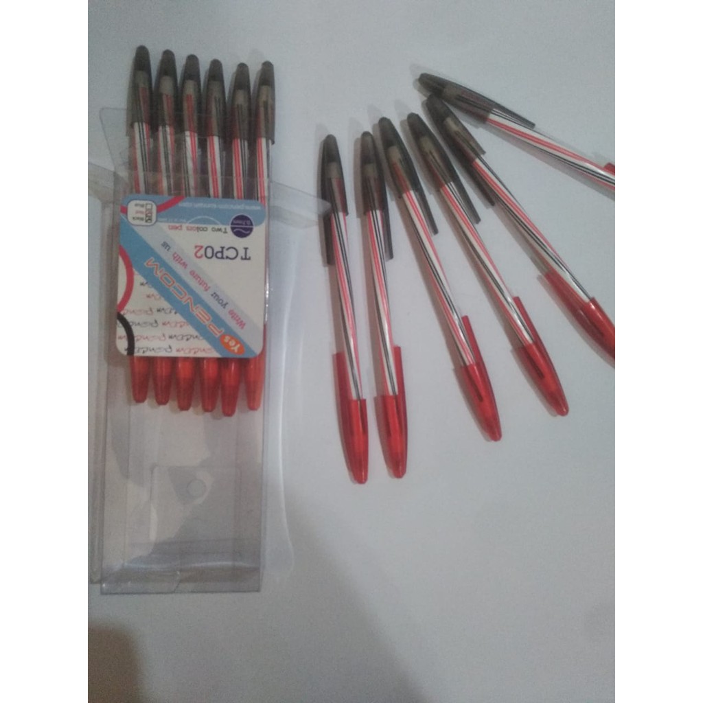 

Pulpen / Ballpoint Pencom Gel Dua Warna ( Merah dan Hitam )