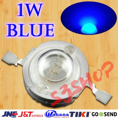 LED HPL CHIP 1W Biru Pekat Blue