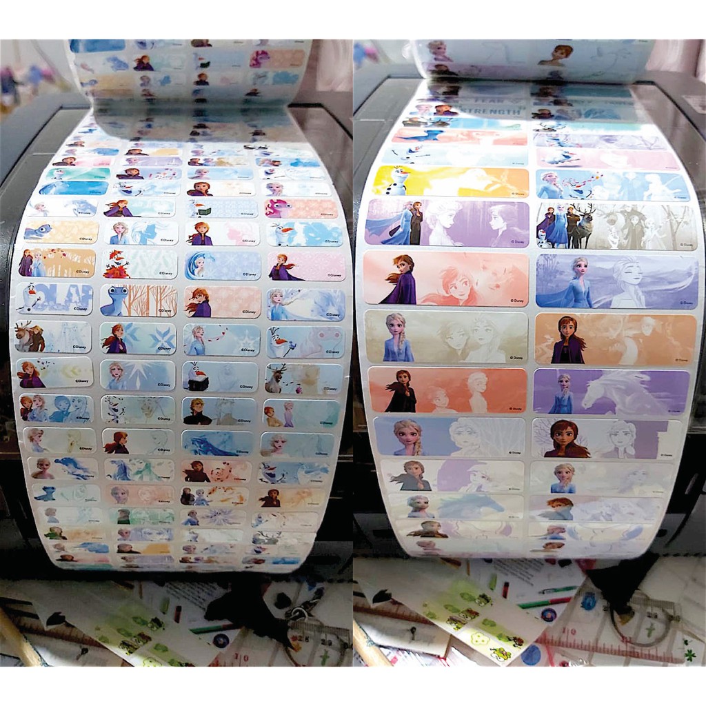 

Label / Sticker nama waterproof Premium Frozen 2 Ori