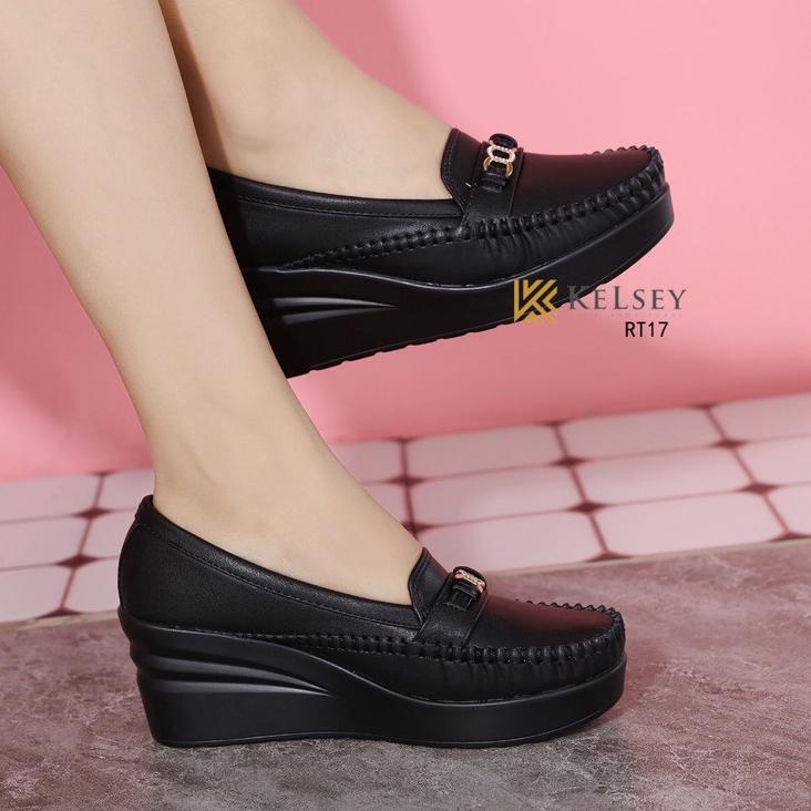 JJL RESTOCK NICOLE SEPATU WEDGES WANITA KELSEY RT17 SEPATU KERJA WANITA DK56 (Dijual Murah)
