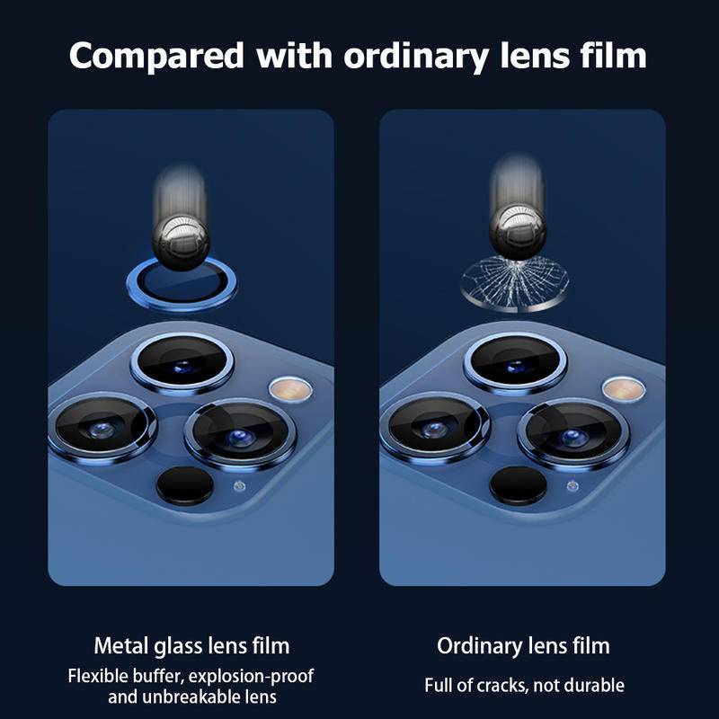 Case Pelindung Layar Lensa Kamera Bahan Metal Untuk iPhone 13 12 11 Pro Max Mini 11 iPhone12 iPhone13