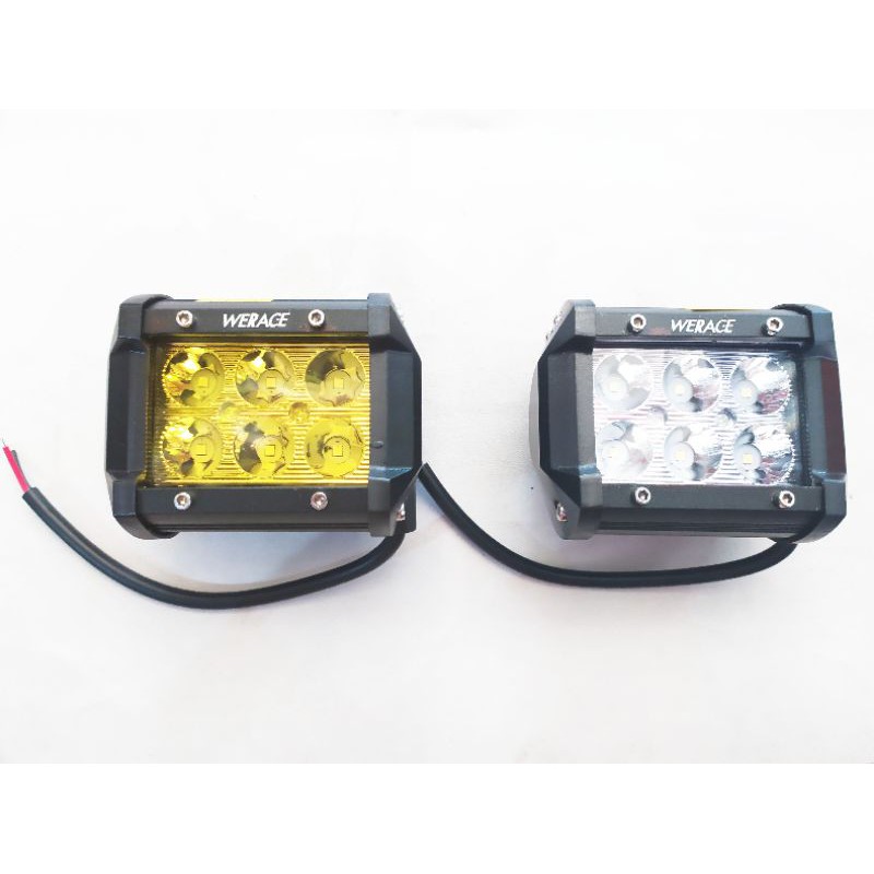 LAMPU  SOROT LED 6 MATA KOTAK WRC