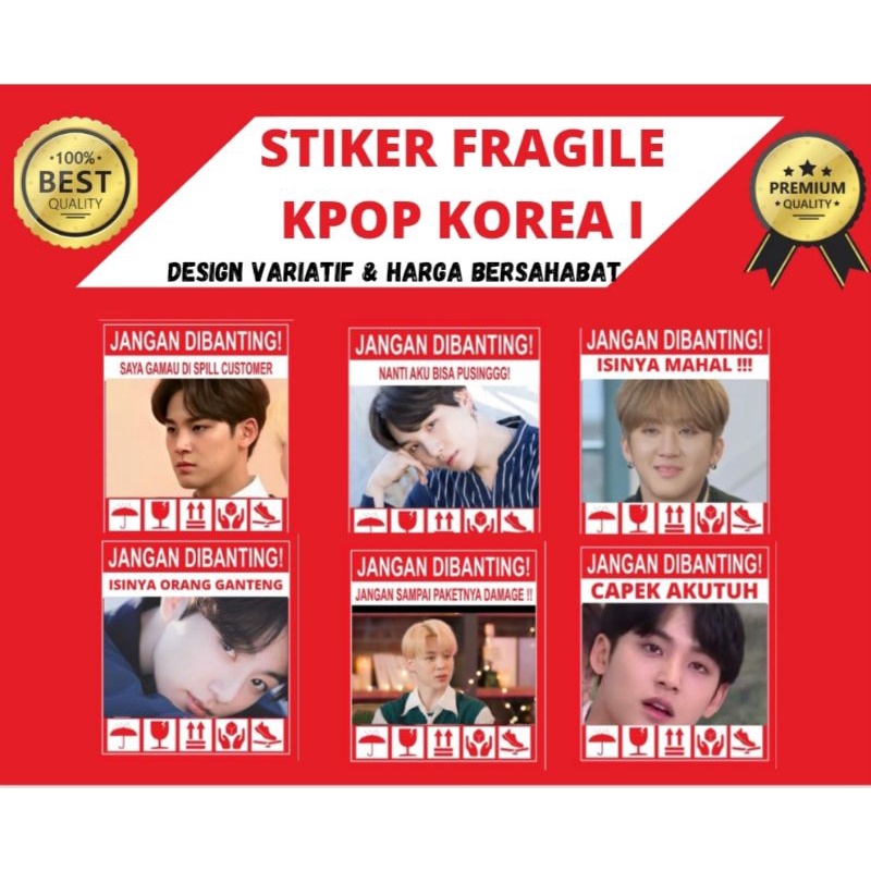 

(READY STOK)Stiker Fragile K-POP BTS | Stiker Fragile Custom | Stiker Pecah Belah | Stiker Jangan Dibanting | Stiker