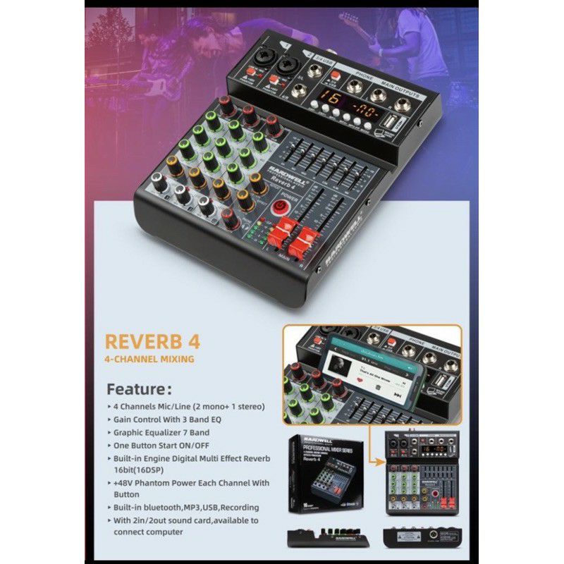Mixer Hardwell Reverb 4