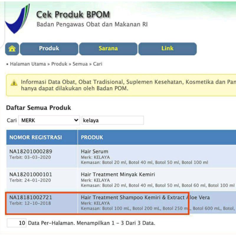 KELAYA SHAMPOO HAIR TREATMENT/PROMO BELI 2/SHAMPO ANTI RONTOK SHAMPOO RAMBUT RONTOK-2