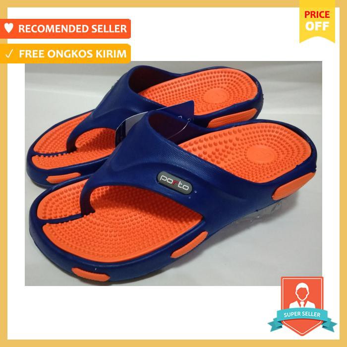 Sandal Jepit Karet Pria Porto - Sepatu Pria - Sandal Pria
