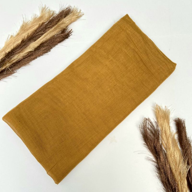 SEGIEMPAT PARIS POLOS PREMIUM AZARA | ANTI LETOY | PARIS VOAL | KERUDUNG MIRACLE MURAH | HIJAB JILBAB SQUARE | JILBAB SEMI PREMIUM SEKOLAH-Kunyit