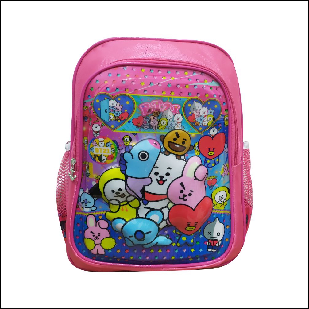 Tas Sekolah Bagpack Anak Perempuan Gambar Karakter Emboss Lucu - PG 8868