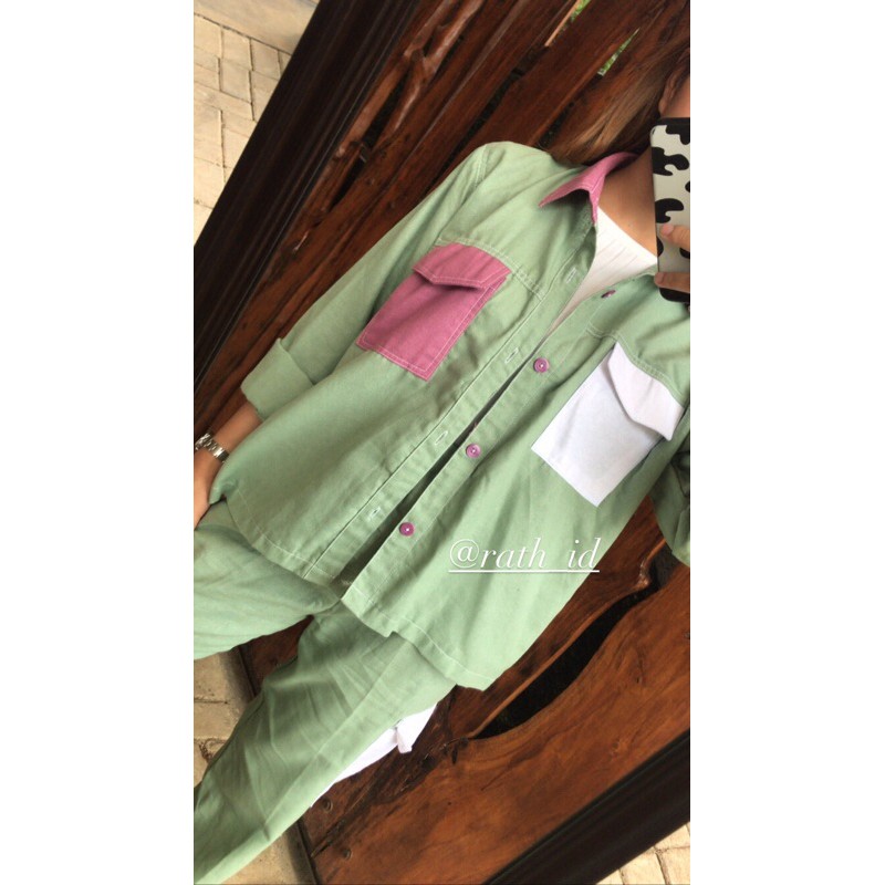 COLOUR BLOCK T-SHIRT