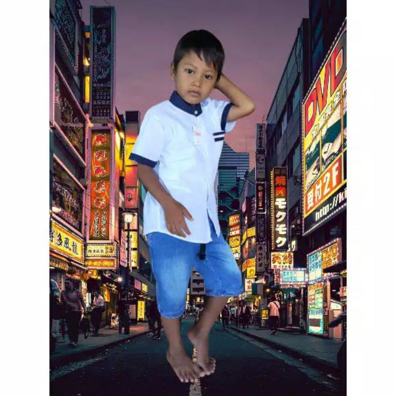 koko kemeja putih polos/koko anak putih polos