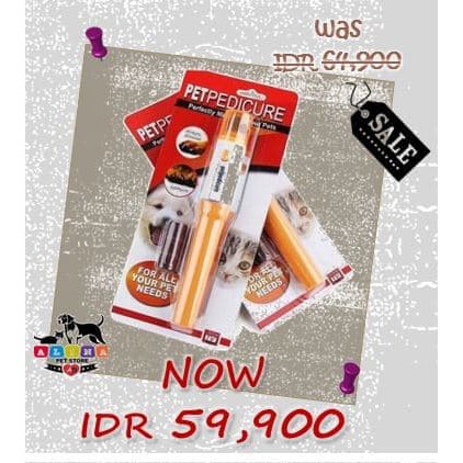 Promo Pet Pedicure/ Alat Kikir Kuku Hewan/ Alat Kikir Kuku Anjing Kucing Murah