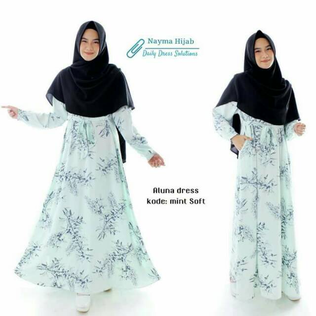 Gamis syari Aluna dress nayma hijab