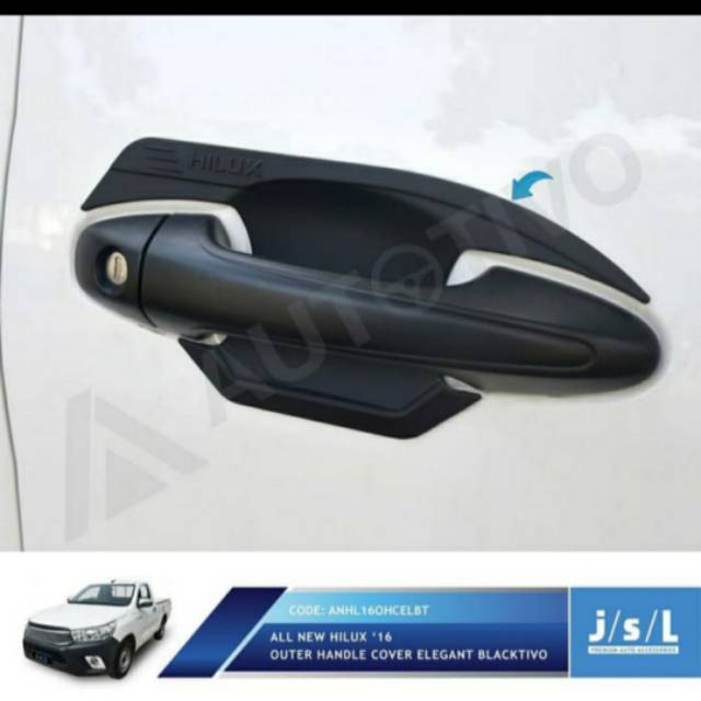 Outer  cover all new Hilux model elegant Hitam &amp; Chrome  jsl