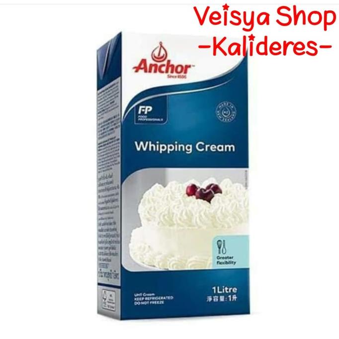 

(BISA COD) Anchor Whipping Cream 1 Liter 1L Whip Krim Dairy