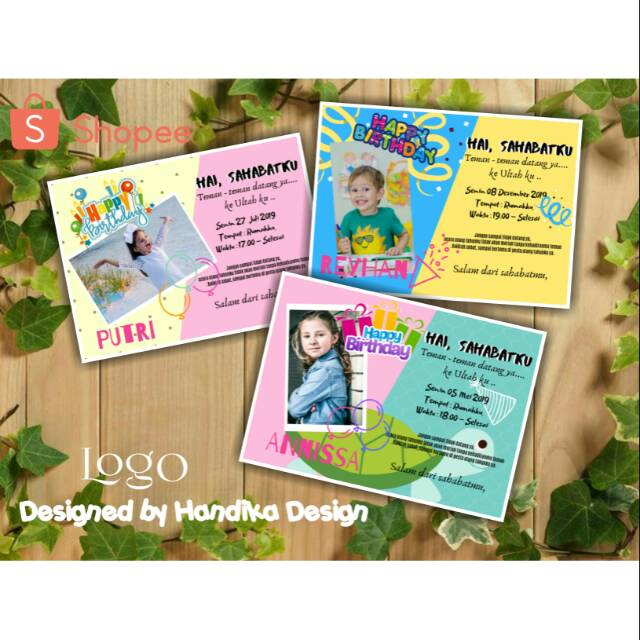 JASA DESAIN UNDANGAN ULTAH ANAK