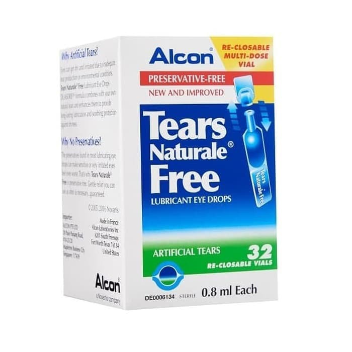 Alcon Tears Naturale Free / Artificial tears / Air mata buatan 32 vial